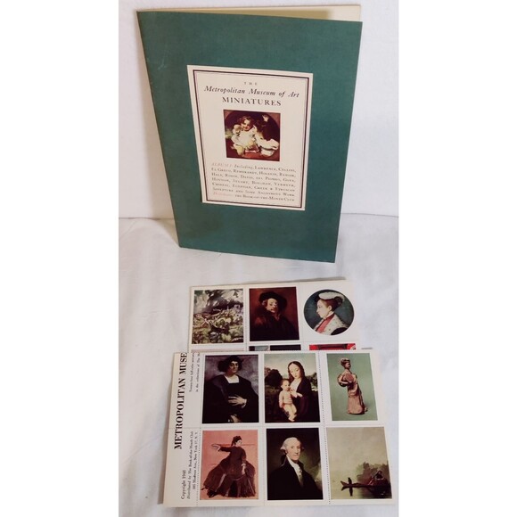 1948 Album #1 The Metropolitan Museum of Art Miniatures, With Unused Stamps - Picture 1 of 13